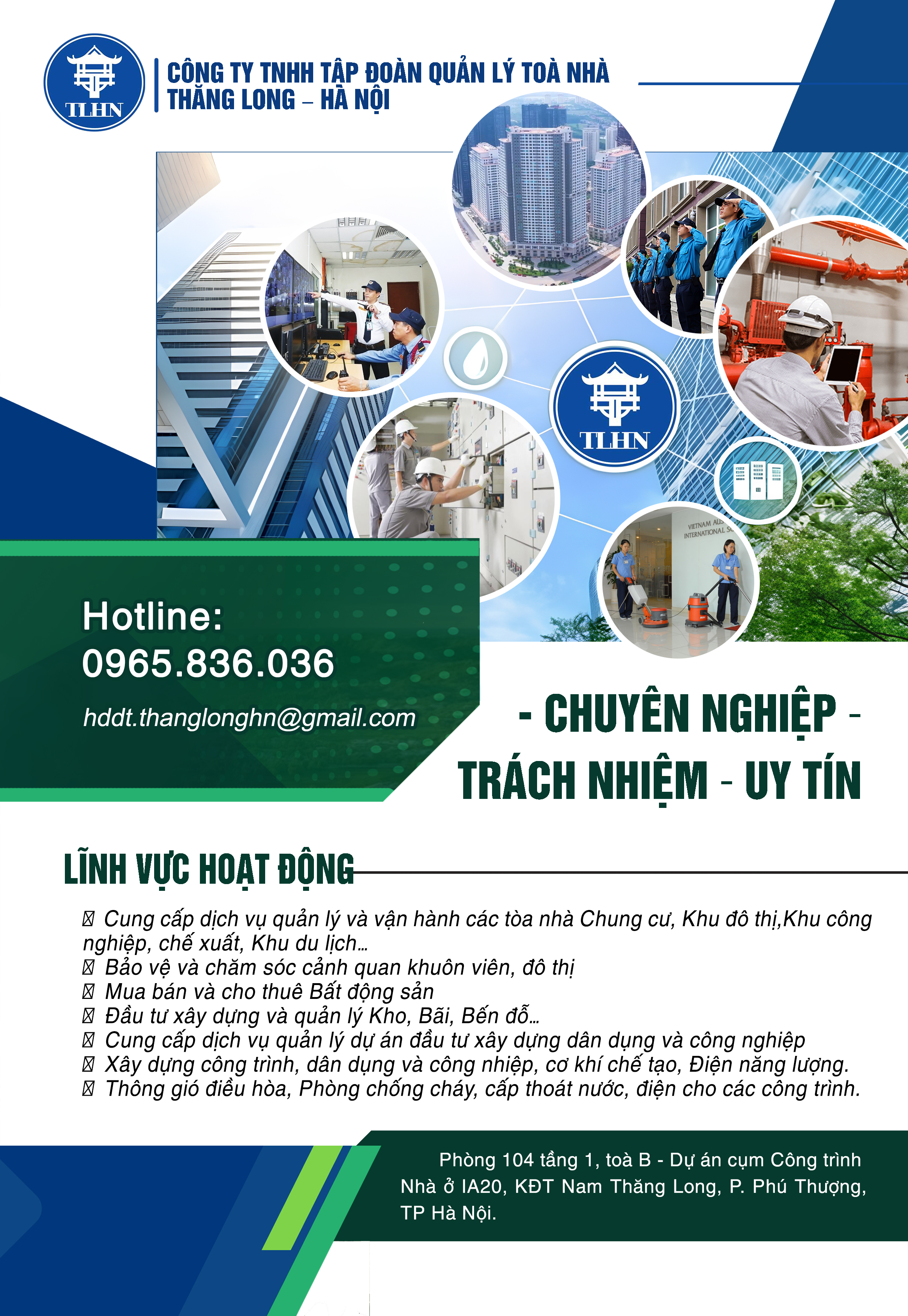 CÔNG TY TNHH TẬP ĐOÀN QL TÒA NHÀ THĂNG LONG - HÀ NỘI