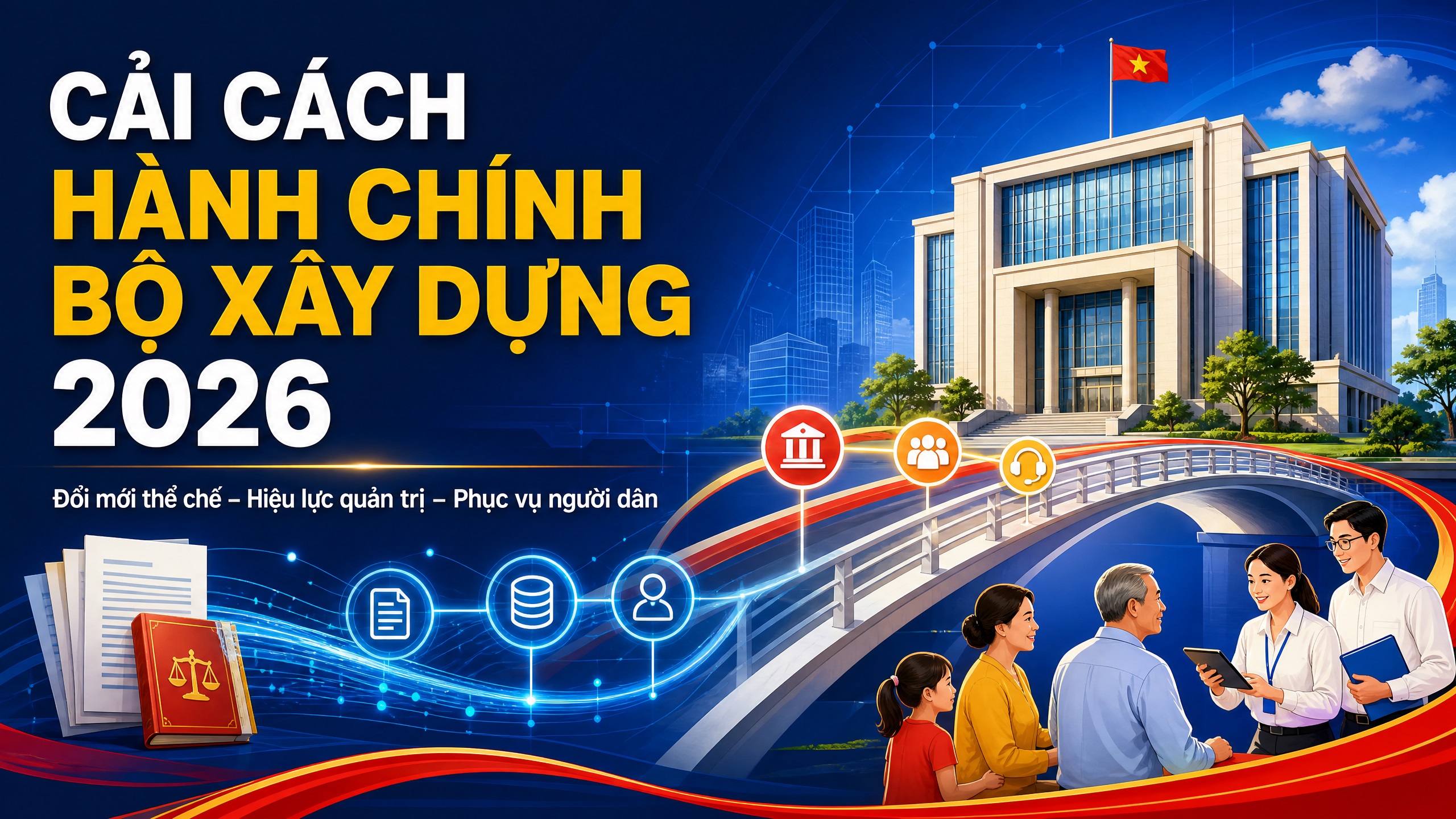 Cải cách hành chính Bộ Xây dựng năm 2026: Từ hành lang pháp lý đến trải nghiệm phục vụ